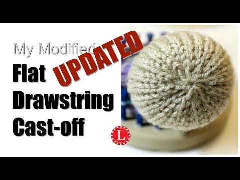 LOOM KNITTING Cast-off Flat Drawstring Hack for Hats and Toys on Round Loom | Loomahat