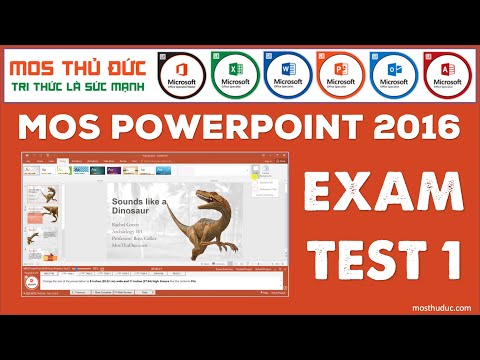 MOS PowerPoint 2016 Practice Exam 1