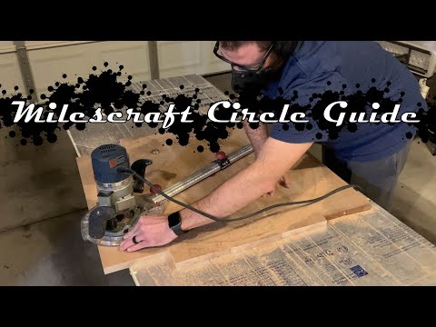 Cutting a Clock Round with the Milescraft Circle Guide Jig