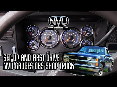 WE INSTALL NVU GAUGES IN OUR OBS SHOP TRUCK FIRST DRIVE!