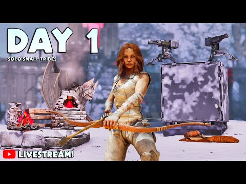 🔴 LIVE - ARK Lost Colony Day 1 SOLO Small Tribes!