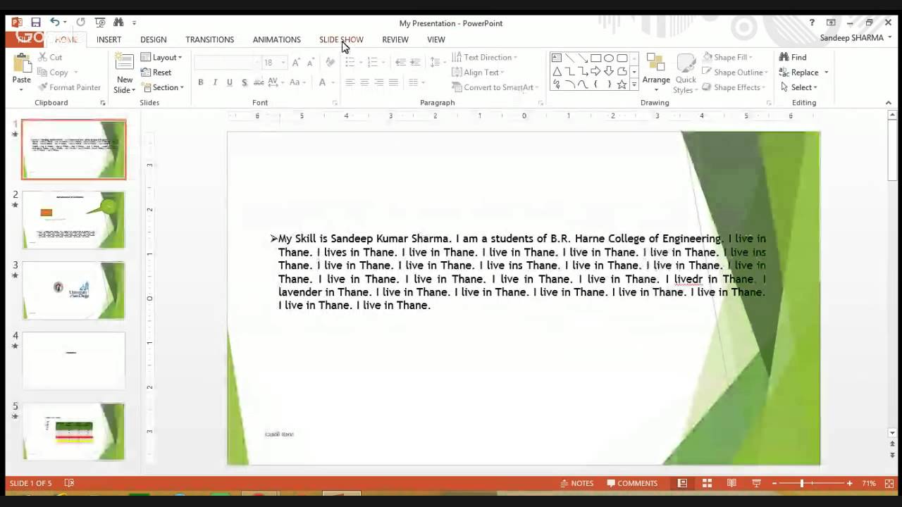 MS PowerPoint- Lesson 6- Review & View