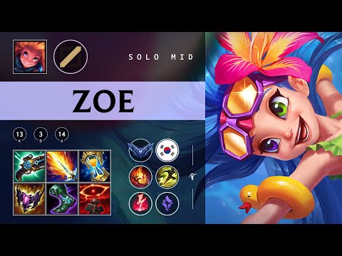 Zoe Mid vs Ahri - KR Diamond Patch 25.24
