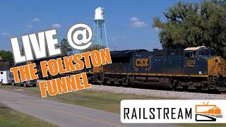 Live Rail Cam Folkston Funnel - Folkston, Georgia  | CSX Nahunta Sub + Amtrak | RailStream live webcam