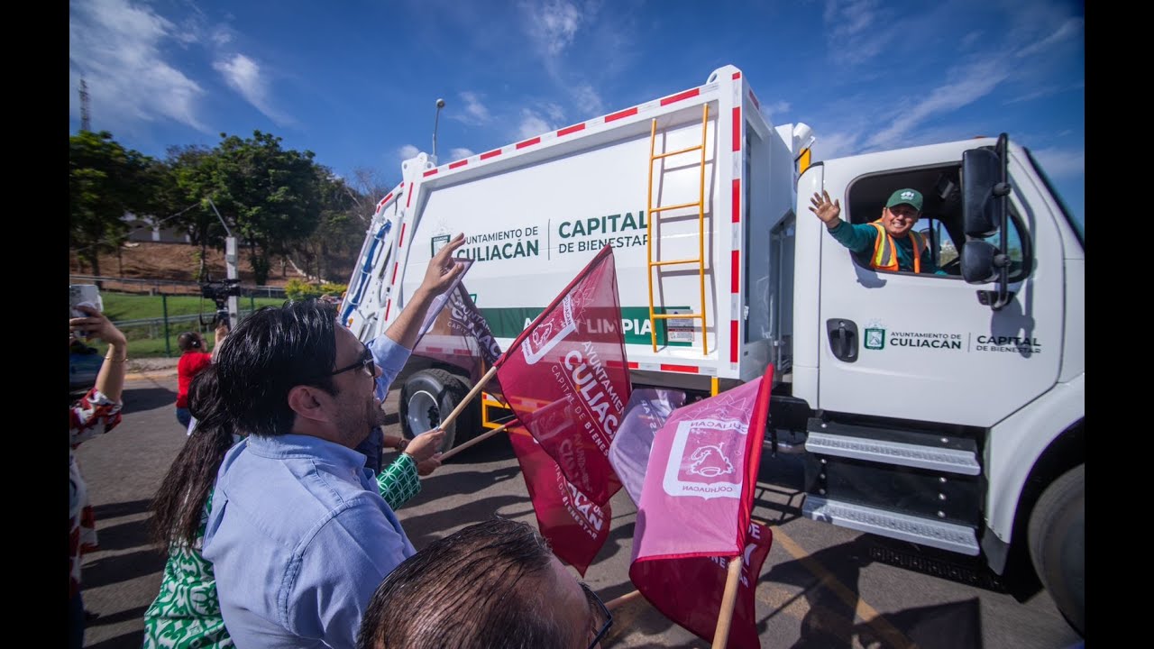 Ayuntamiento de Culiacán entrega 40 nuevos camiones recolectores de basura