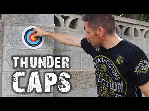 How To Make Thunder Caps! TKOR's Exploding Stickers, Targets, and More Trick!