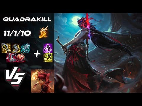 MID Yone vs Annie [QUADRAKILL] - NA Challenger Patch 25.S1.8