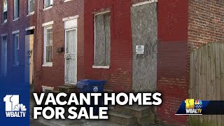 Baltimore City to sell vacant houses for $1