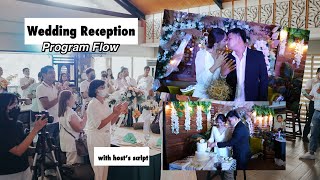Sample Wedding Reception Program Flow & Host’s Script [Intimate Civil Wedding 2022]