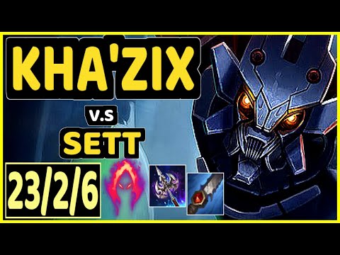 CUZZ (KHA'ZIX) vs SETT - 23/2/6 KDA JUNGLE CHALLENGER GAMEPLAY - KR