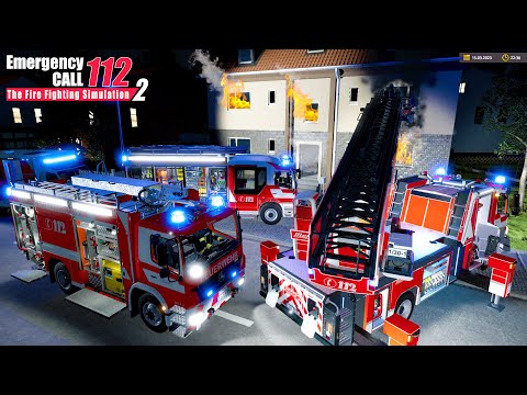 Emergency Call 112 - Frankfurt Fire Brigade Night Shift! (Firefighting Simulation)