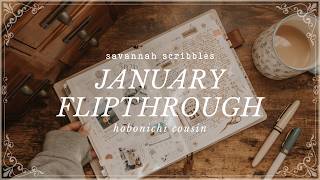 January Flipthrough I Hobonichi Cousin ☕