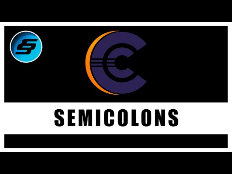 Semicolons C Programming