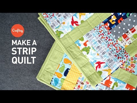 Strip quilt project (quick & easy!) | Quilting Tutorial with Angela Walters