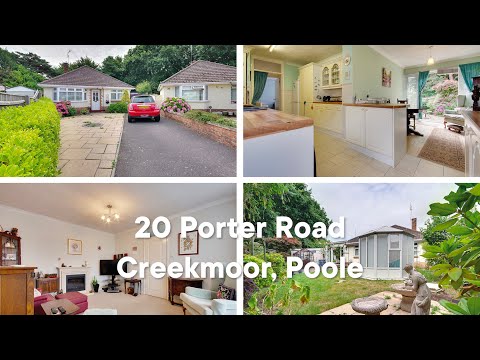 20 Porter Road, Three Bed Detached Bungalow, Creekmoor, Poole.