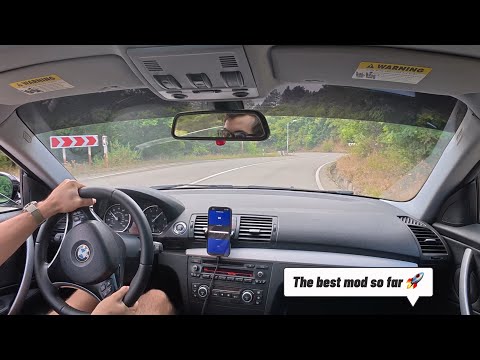 BMW 128i 3 Stage Intake Manifold Test Ride, Custom Oil Cooler, N52 engine