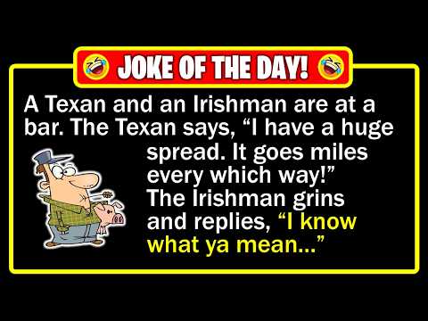 🤣 BEST JOKE OF THE DAY! - Texas pride meets Irish wit in a pub... | Funny Dad Jokes