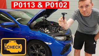 How To Replace Honda Civic Mk10 MAF (Mass AirFlow) Step By Step Guide P0113 P0102