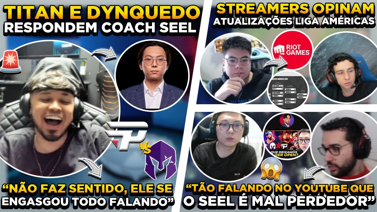 BOMBA ! RIOT DIVULGA FUTURO DO CBLOL ! SEEL FOI MAL PERDEDOR ? TITAN e DYNQUEDO RESPONDEM SEEL