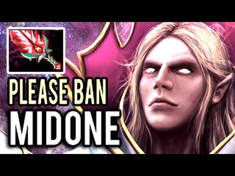 Please BAN MidOne Invoker or STOP HIM! 1000 GPM 34 Kills 8k MMR Gameplay Patch 7.01 Dota 2
