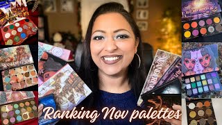 RANKING EYESHADOW PALETTES I TRIED IN NOV 2025 | SMITHY SONY