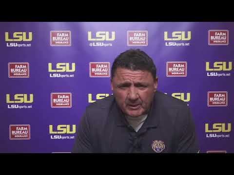 Video: Ed Orgeron's Post-Practice Press Conference From Thursday Of Auburn Week