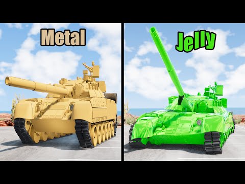 Jelly Car vs Metal Car #5 - Beamng drive