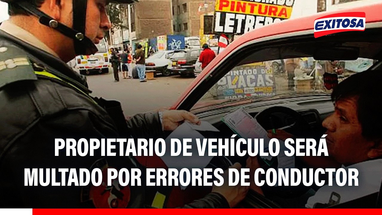 🔴🔵 El polémico sistema que castiga al propietario del vehículo por errores del conductor