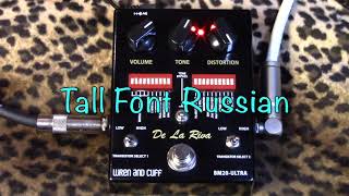 Video thumbnail for Wren and Cuff DE LA RIVA BM20-ULTRA multi flavored fuzz pedal demo with Les Paul by gearmanndude