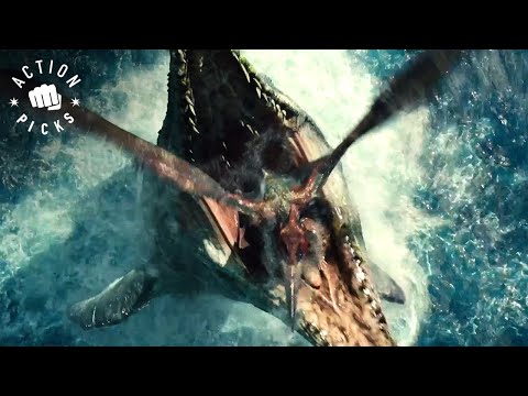Women Gets Eaten By The Mosasaurus | Jurassic World