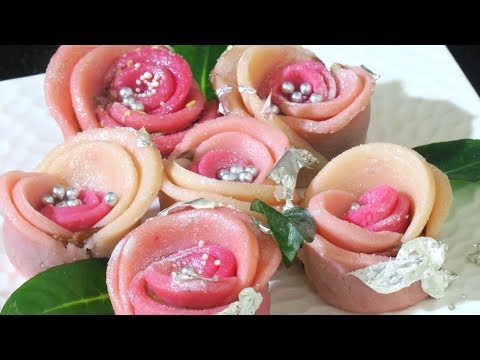 सूजी से बनाये स्पेशल मिठाई स्पेशल त्यौहार के लिए | Rava/Suji Ki MIthai | Rose Flower Recipe