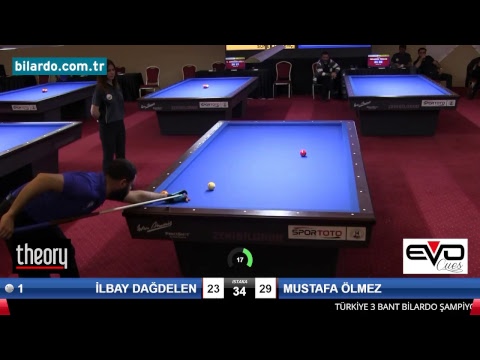 İLBAY DAĞDELEN & MUSTAFA ÖLMEZ Bilardo Maçı - 2018 - TÜRKİYE 1.LİGİ-1. Tur