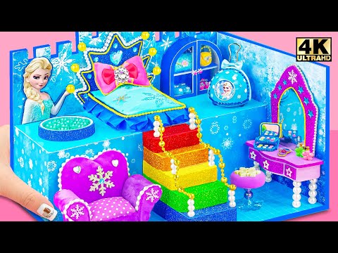 (NEW) How To Build Disney Princess Elsa’s Frozen Castle With Magical Bedroom ❄️ DIY Miniature House