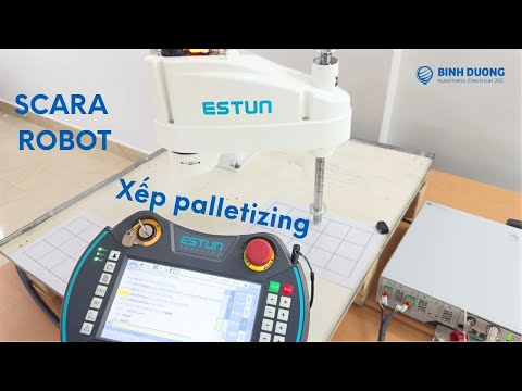 Lập trình Robot SCARA ESTUN ER6-600-SR cho bài toán palletizing