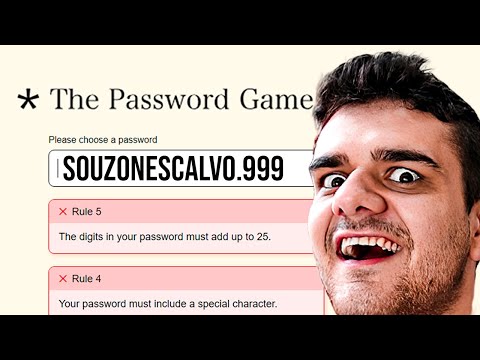 NESTE VÍDEO VOU REVELAR A NOVA SENHA DO MEU CANAL - The Password Game