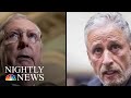 Escalating War Of Words Between Jon Stewart And Mitch McConnell | NBC Nightly News