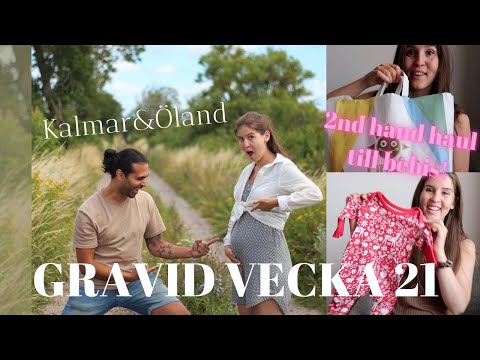 GRAVID VECKA 21 - Minisemester och 2nd hand-haul till bebis!