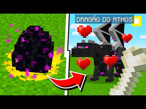 Como DOMESTICAR O DRAGÃO DO END no MINECRAFT (funcionou!)