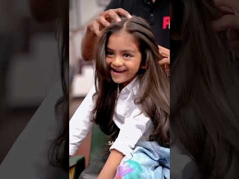 එයා කොණ්ඩේ කැපුවා 🥹 කැතයිද ? #dinusha #aradhya #charuka #minivlog