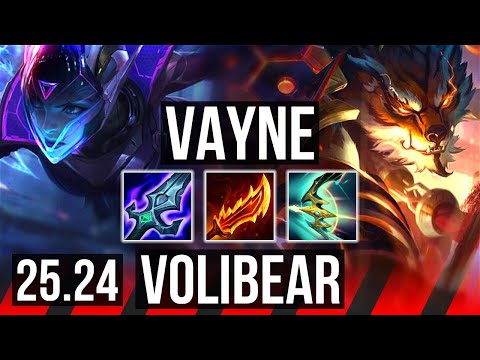 VAYNE vs VOLIBEAR (TOP) | Good KDA: 13/1/5 | EUW Master | 25.24