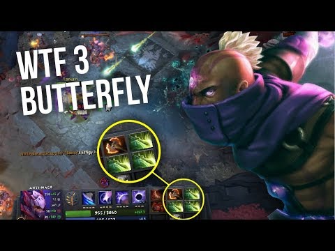 DONT TRY THIS AT HOME - Anti Mage 3 Butterfly WTF by lanaro | Dota 2