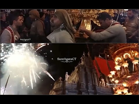 Candelora Cereo Pescivendoli - Piazza Duomo 01/02/2017 CT