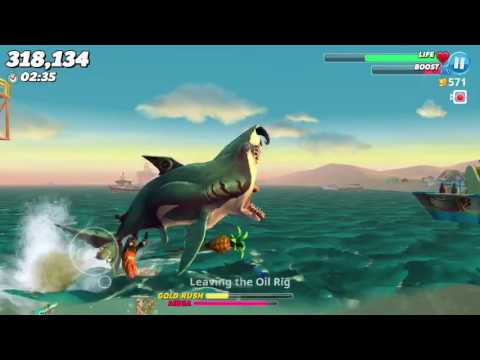 Mega gold rush and Great white