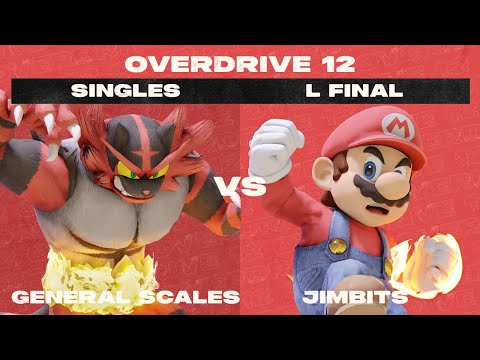 OVERDRIVE 12 | Losers Final - General Scales vs Jimbits | Smash Ultimate SSBU