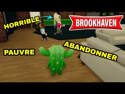 CACTUS À UNE NOUVELLE FAMILLE AVEC UNE MAMAN HORRIBLE ! BROOKHAVEN RP - ROBLOX