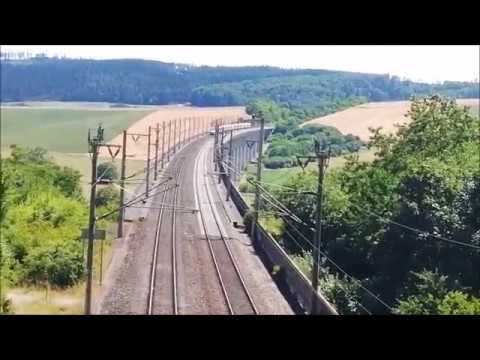 ICEs @250km/h auf der SFS Hannover-Würzburg zwischen Auetalbrücke und Hopfenbergtunnel