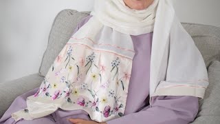 طرحة بوال بيضاء مزينة بتل وشرائط
