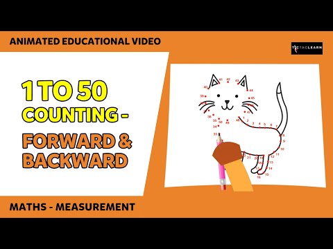 Count by 1's to 50 - Forward and Backward | Counting for Kids | Count to 50 | Counting | TicTacLearn