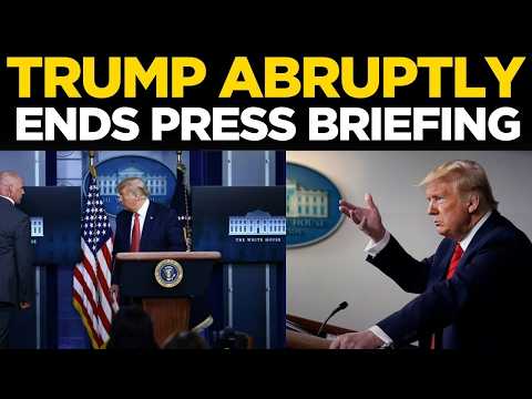 Breaking News LIVE | Secret Service Escorts Donald Trump Out of Press Conference | World News LIVE