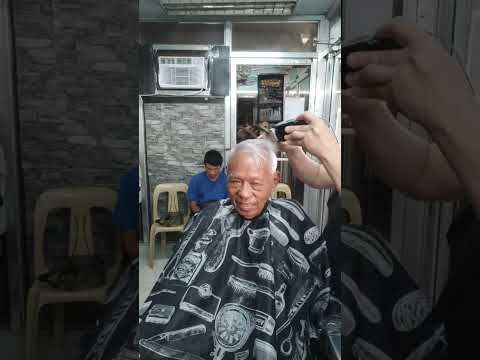 Senior Citizen 79yrs stay healthy with beautiful haircut#williambarbershop